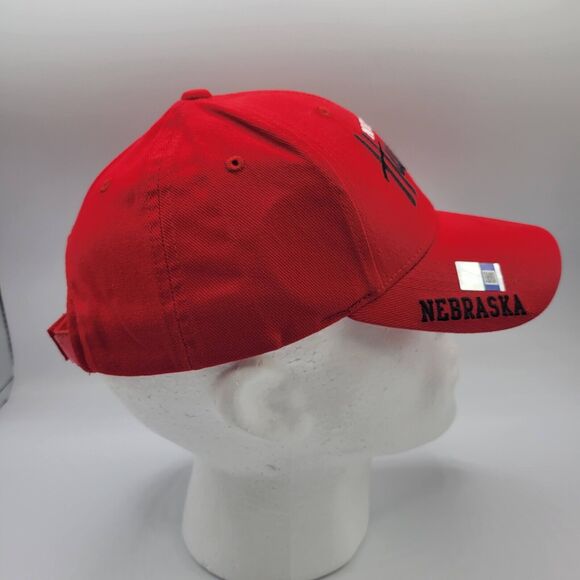 Russell Nebraska Cornhuskers Mens Womens Hat Red Adjustable Embroidered NCAA - Picture 5 of 12